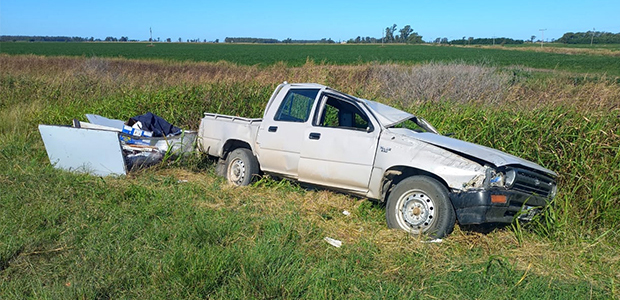 La familia accidentada en el vuelco de la Ruta 33 cerca agradeció la atención recibida en la localidad de Piedritas - Distrito Interior